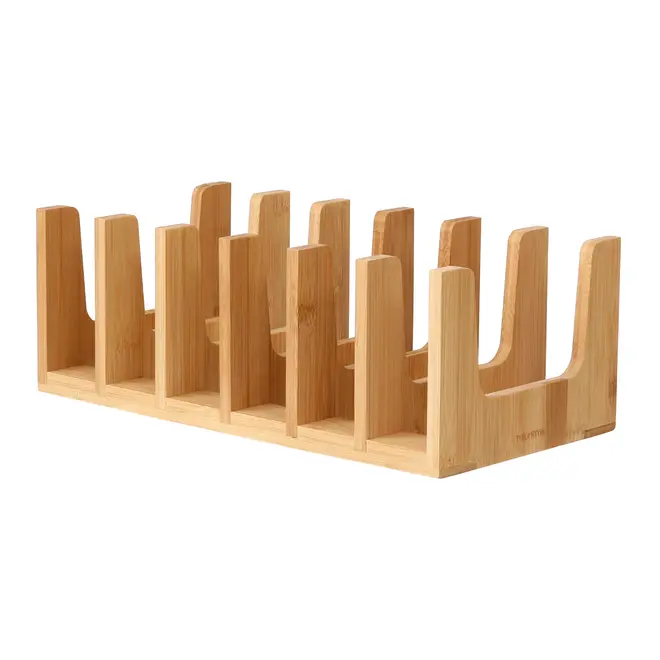 ORGANIZADOR DE PRATOS HORIZONTAL BAMBOO - BAMBU - Foto 4