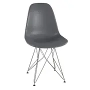 CADEIRA DE JANTAR EASY TOWER - CROMADO/KONKRET - Foto 16