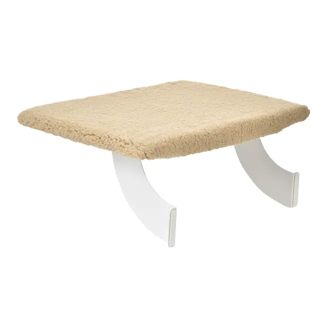 CAMA DE JANELA PARA GATOS NAP NOOK - BEGE/BRANCO - Foto 3