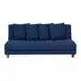 SOFÁ-CAMA 3 LUGARES DOUBLE DUTY - AZUL ESCURO - Foto 1