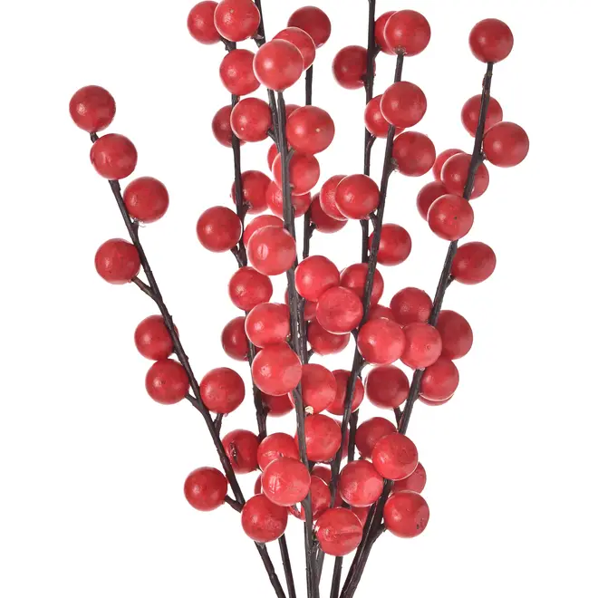 GALHO DECORATIVO 63 CM HOHO HOME - MARROM/VERMELHO - Foto 2