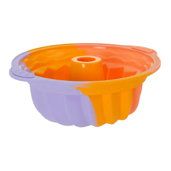FÔRMA REDONDA COM FURO 28 CM NAPOLITANO - MULTICOR - Foto 6