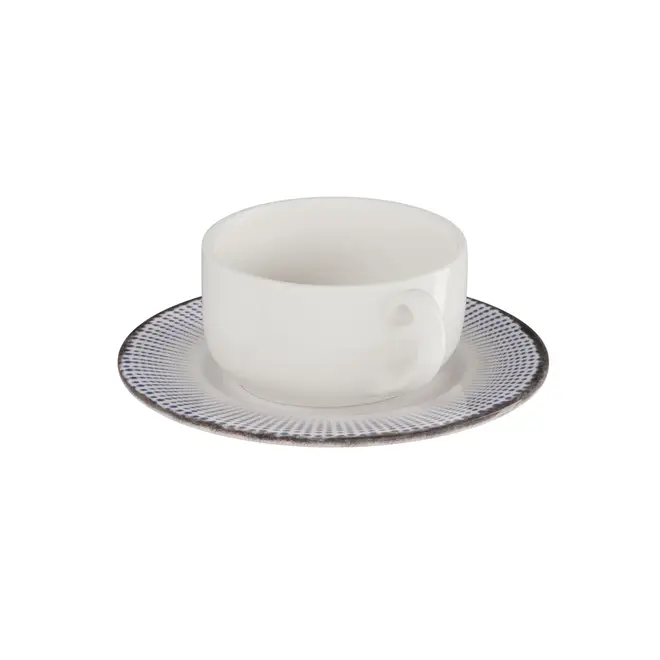 XÍCARA CAFÉ 50 ML SALINA I - BRANCO/AZUL - Foto 9