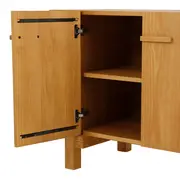 BUFFET 4 PORTAS 1,80 M X 45 CM OKIBO - AMÊNDOA - Foto 8