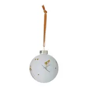 PINGENTE BOLA 7 CM CONJUNTO COM 2 PEÇAS SKI FINE FESTIVITY - CREAM/MULTICOR - Foto 4