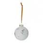 PINGENTE BOLA 7 CM CONJUNTO COM 2 PEÇAS SKI FINE FESTIVITY - CREAM/MULTICOR - Foto 4
