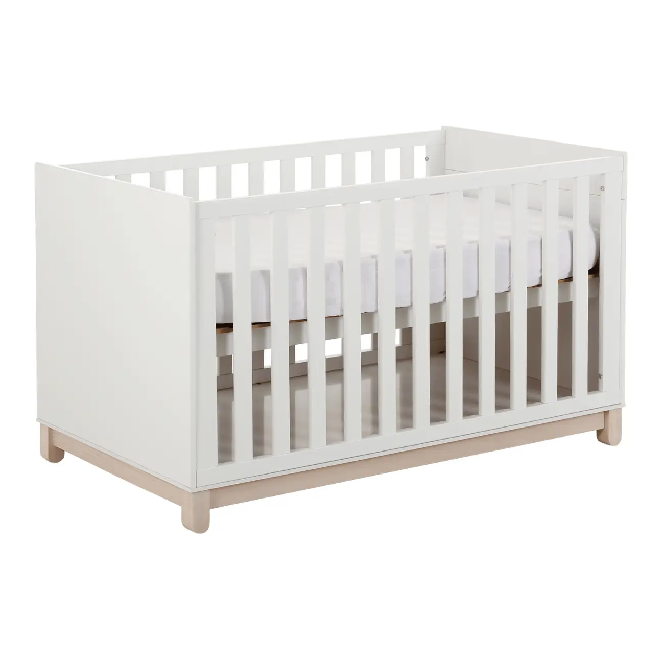BERÇO 70 CM 2 EM 1 - BERÇO/MINICAMA DULCE - BRANCO/NATURAL WASHED - Foto 3