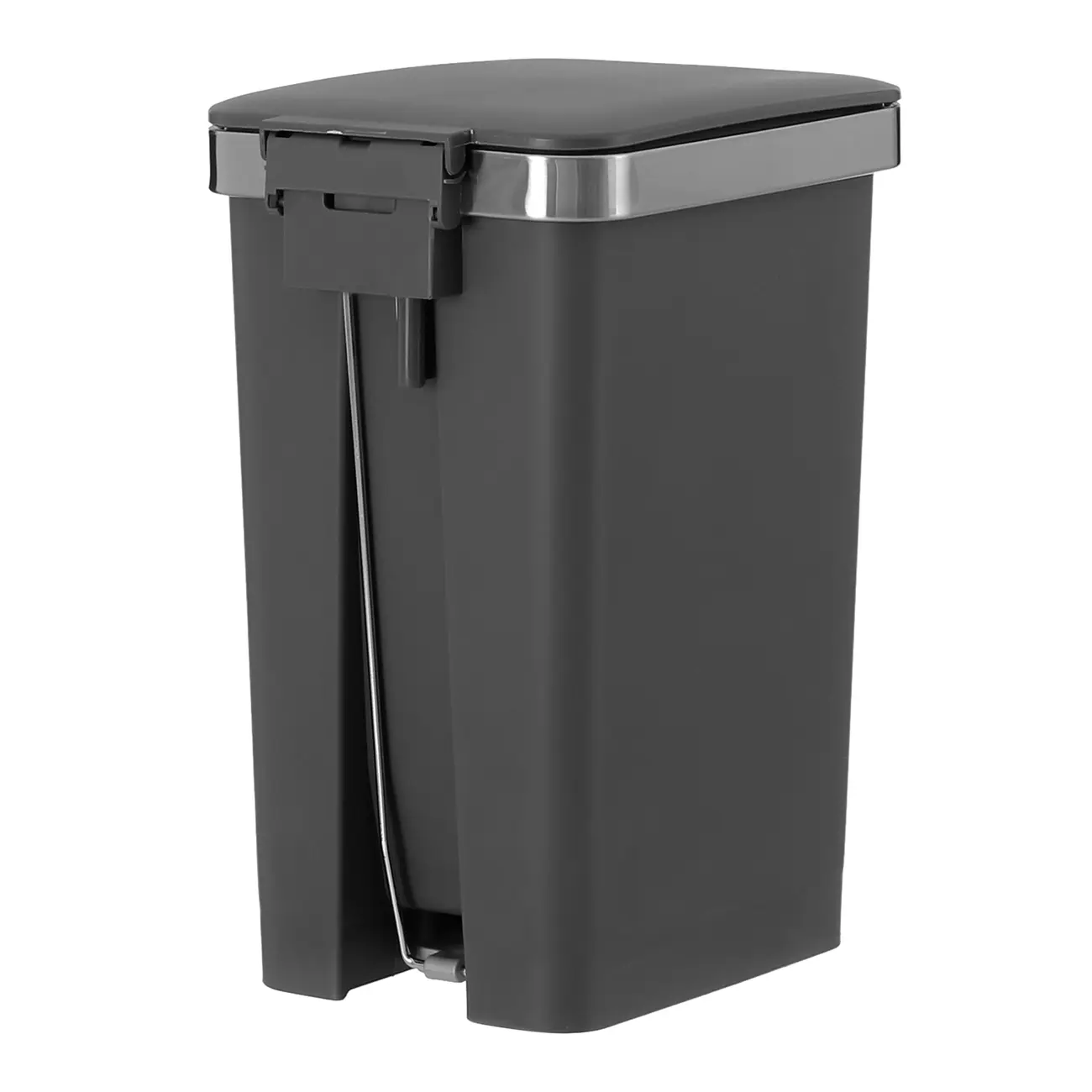 LIXEIRA COM PEDAL 15 L DAY USE - KONKRET/INOX - Foto 7