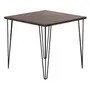 MESA DE JANTAR MESA 80 CM X 80 CM ZAHARA - PRETO/NOZES RÚSTICO - Foto 47