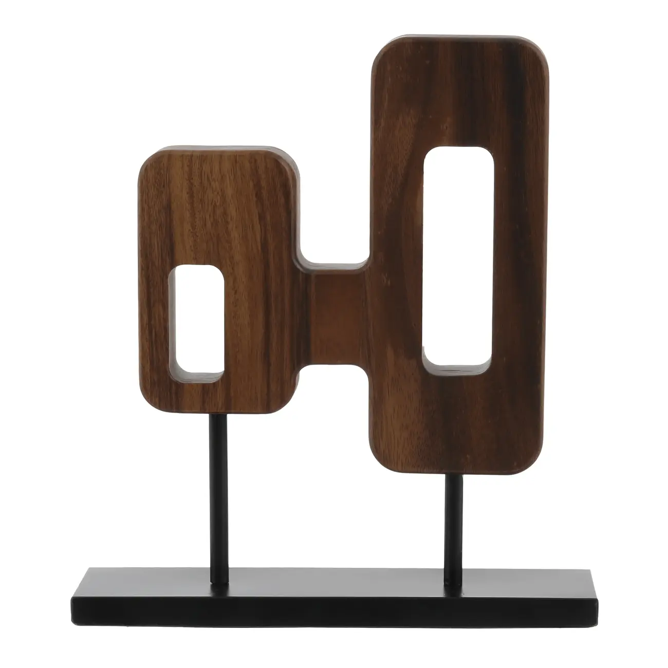 ADORNO MESA 40 CM IPANEMA - NOZES/PRETO - Foto 5