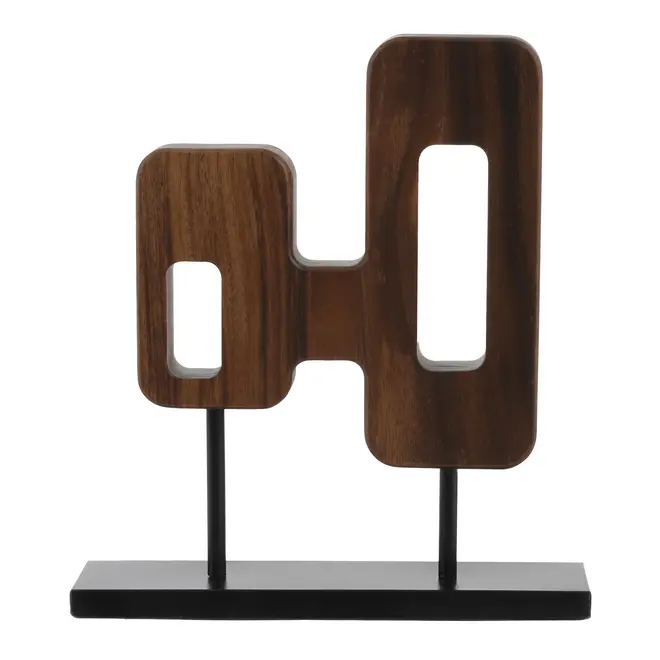 ADORNO MESA 40 CM IPANEMA - NOZES/PRETO - Foto 5