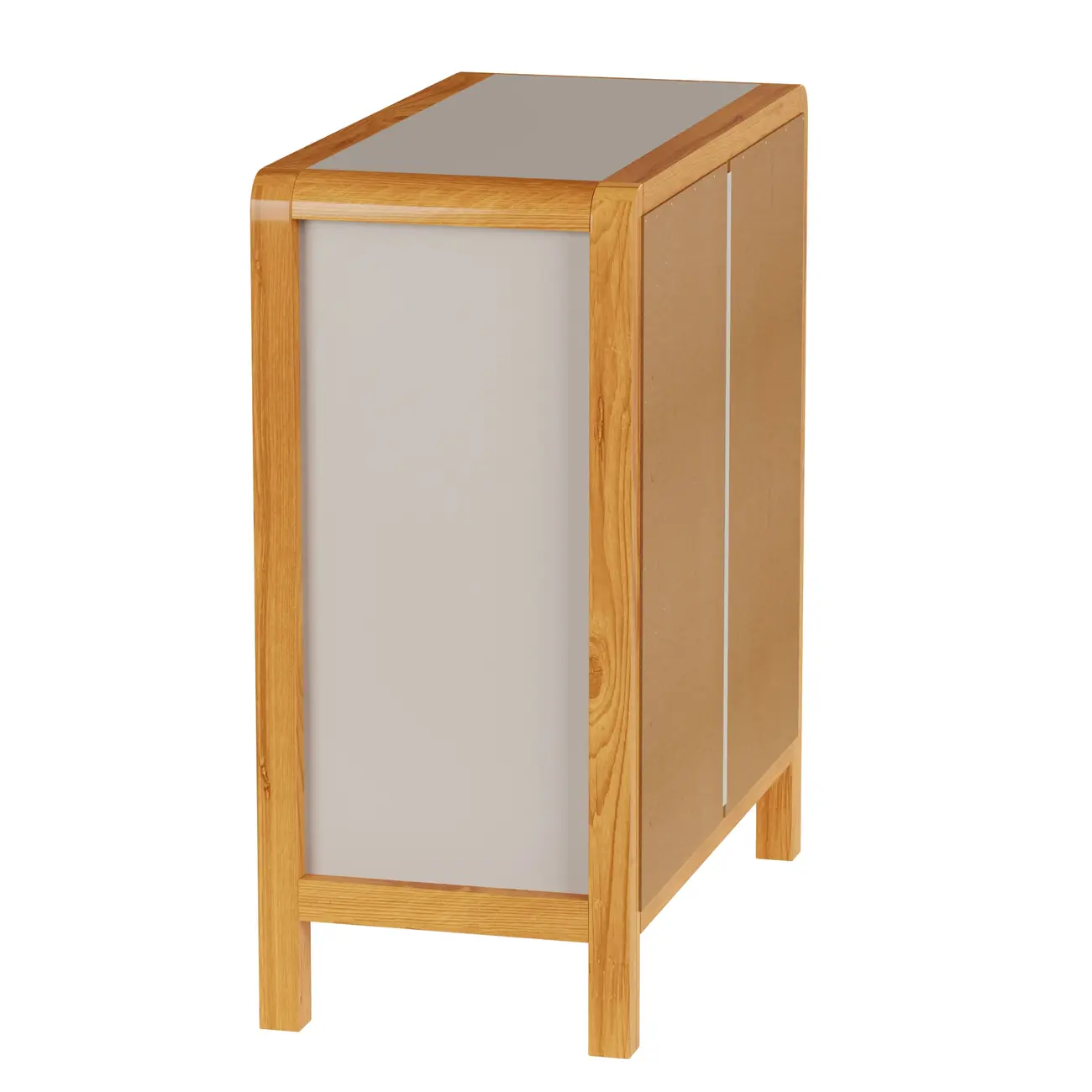 CÔMODA 4 GAVETAS 90 CM X 45 CM KANT - CAMELO/AMÊNDOA - Foto 24