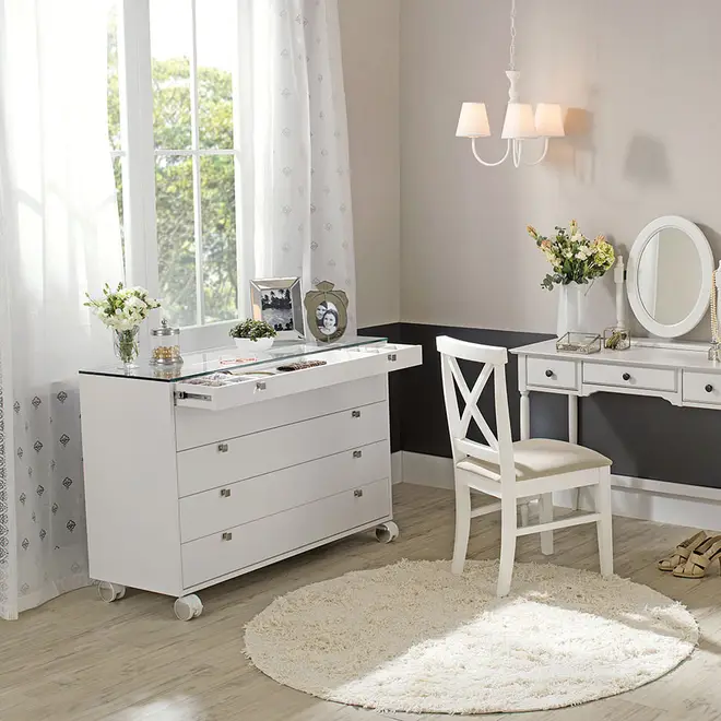 NAMI ESTRUTURA CÔMODA 5 GAVETAS 120X45 - BRANCO - Foto 3