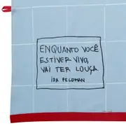 PANO DE PRATO IDA - VAI TER LOUÇA - AZUL CLARO/VERMELHO - Foto 3