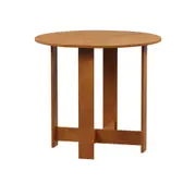 MESA DE COZINHA DOBRÁVEL OVAL 1 M X 80 CM TINA - AMÊNDOA - Foto 1
