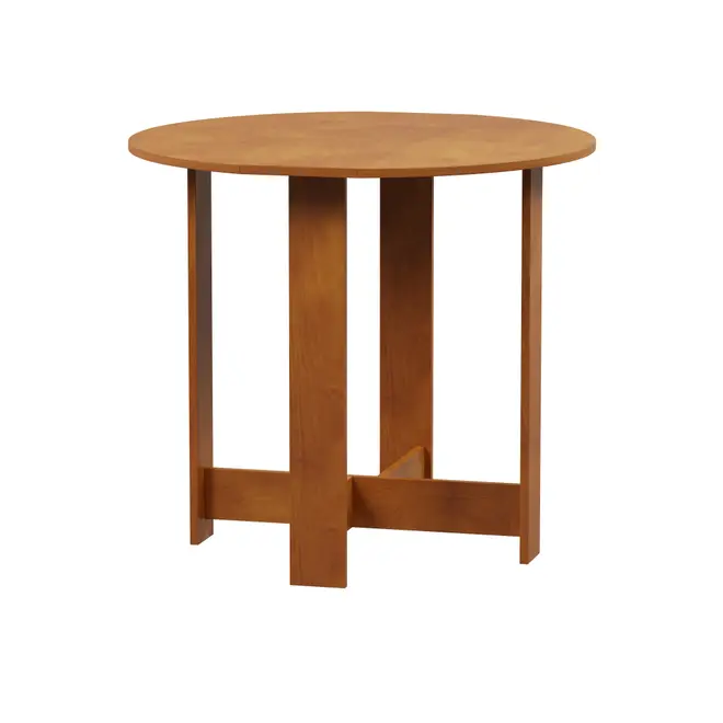 MESA DE COZINHA DOBRÁVEL OVAL 1 M X 80 CM TINA - AMÊNDOA - Foto 1