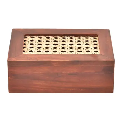 CAIXA COM PALHINHA 18 CM X 12 CM X 6 CM STROH