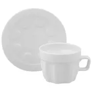 APARELHO DE JANTAR 20 PEÇAS PINGADA - BRANCO - Foto 5