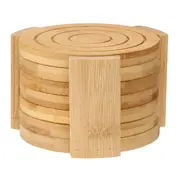 PORTA-COPOS CONJUNTO COM 6 PEÇAS BAMBOO - BAMBU - Foto 2
