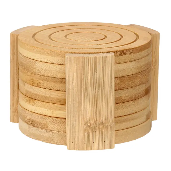 PORTA-COPOS CONJUNTO COM 6 PEÇAS BAMBOO - BAMBU - Foto 2
