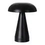 PRETO - LUMINÁRIA DE MESA LED RECARREGÁVEL MUSHROOM