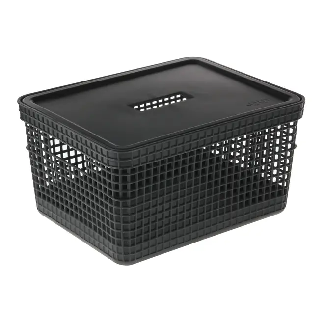 CAIXA 22 CM X 38 CM X 28 CM GRID - PRETO - Foto 4