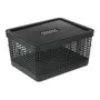 CAIXA 22 CM X 38 CM X 28 CM GRID - PRETO - Foto 4