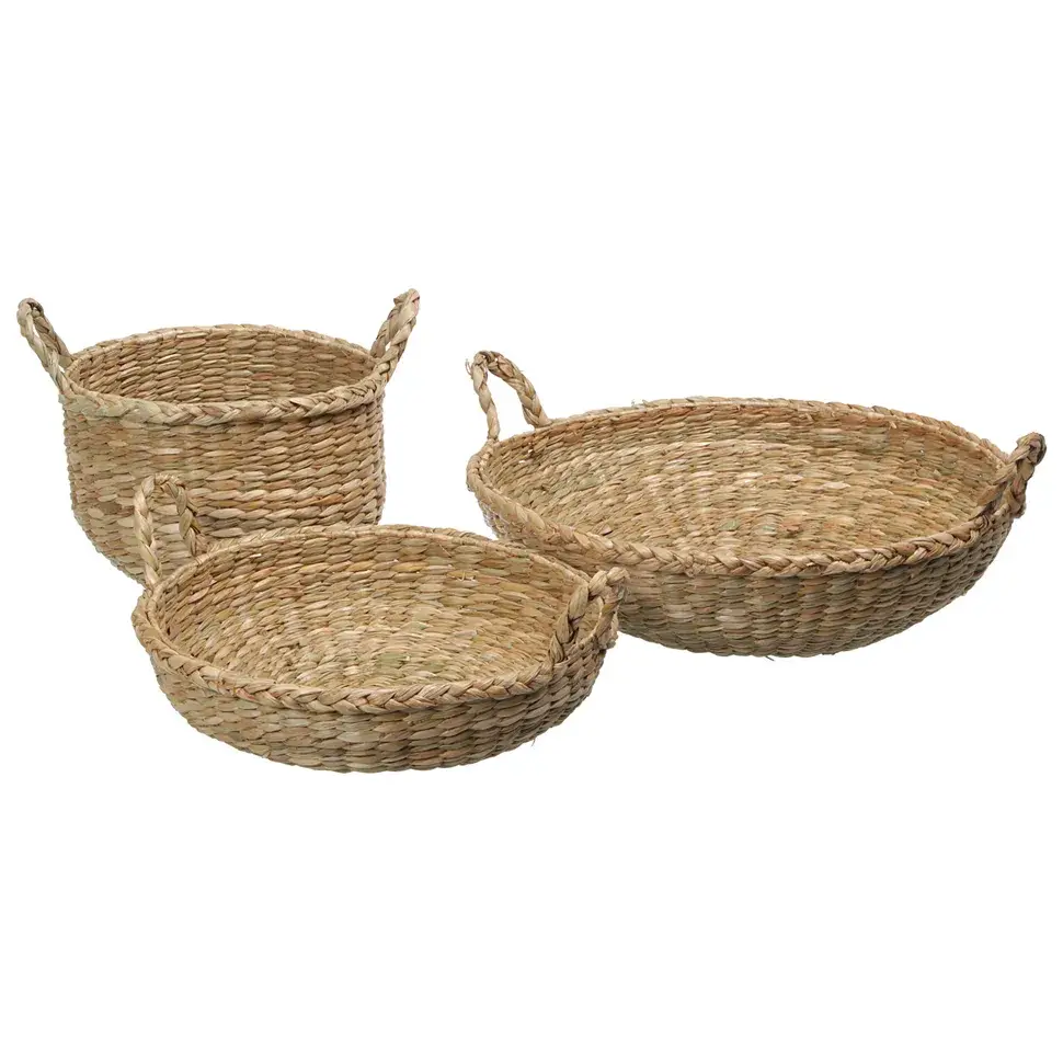 FRUTEIRA DE MESA COM ALÇA 40 CM TABOA - FIBRA NATURAL - Foto 2