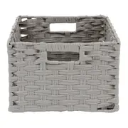 CESTO DOBRÁVEL 40 CM X 29 CM X 19 CM NID - CINZA PROVENCE - Foto 3