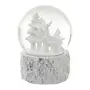 ADORNO GLOBO RENA 13 CM VILAREJO NOEL - BRANCO/INCOLOR - Foto 1