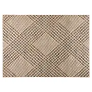 TAPETE 1,50 M X 2 M PLAID - BEGE/MARROM - Foto 1