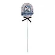 PALITO DECORATIVO 30 CM PASCOQUETTE - BLEU CENDRÉ/PRETO - Foto 1