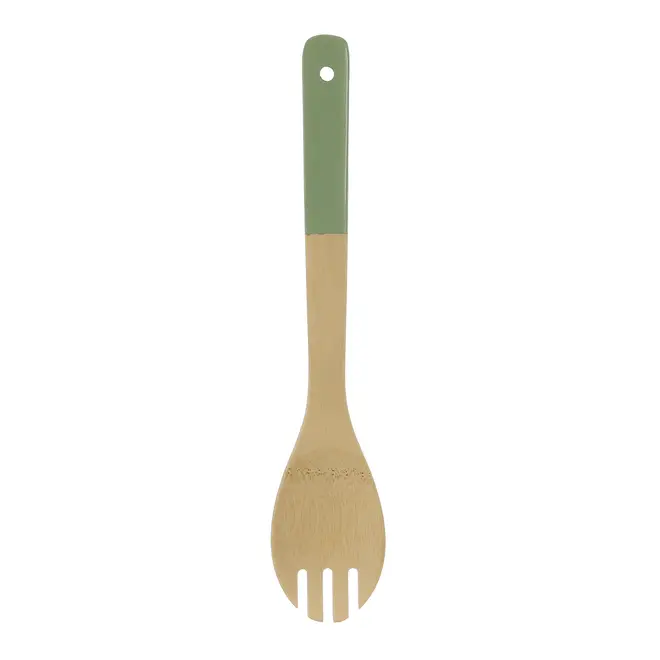 PEGADOR DE MACARRÃO 30 CM BAMBUMIX - SÁLVIA/NATURAL - Foto 1