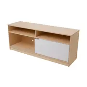 RACK 2 PORTAS DE CORRER 1,35 M X 39 CM WINK - NATURAL WASHED/BRANCO - Foto 5
