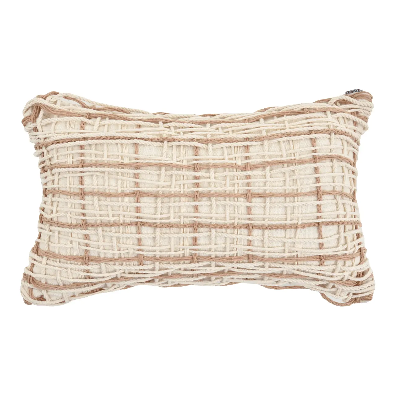 CAPA PARA ALMOFADA 50 CM X 30 CM NAVEGANTES - NATURAL/BEGE - Foto 1