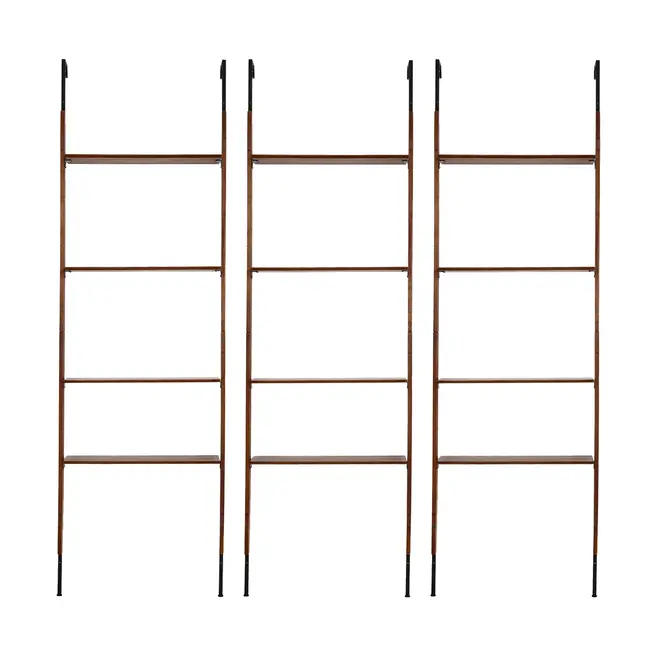ESTANTE 2,58 M X 2,41 M LIBRERIA - NOZES/PRETO - Foto 1