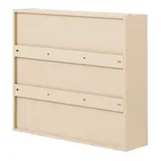 ARMÁRIO DE BANHEIRO COM ESPELHO 2 PORTAS 80 CM X 70 CM RIBS - AREIA/PRATA - Foto 8