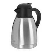 GARRAFA TÉRMICA 1,2 L PRESS & DRINK - INOX/PRETO - Foto 2