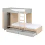 SISTEMA DE QUARTO INTEGRADO COM ESCRIVANINHA E ARMÁRIO YOUNG - NATURAL WASHED/FLANDRES - Foto 5