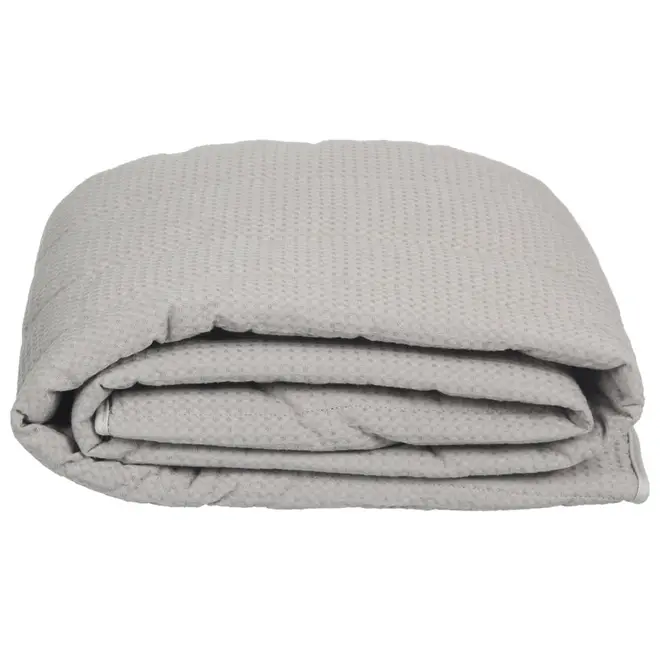 COLCHA DE SOLTEIRO COM ELÁSTICO 88 CM X 1,88 M X 20 CM FASHION - CINZA PROVENCE - Foto 1