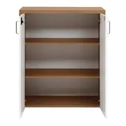 ARMÁRIO PARA ESCRITÓRIO MÉDIO 2 PORTAS BOSS - OAK TAMMI/BRANCO - Foto 4