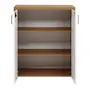 ARMÁRIO PARA ESCRITÓRIO MÉDIO 2 PORTAS BOSS - OAK TAMMI/BRANCO - Foto 4