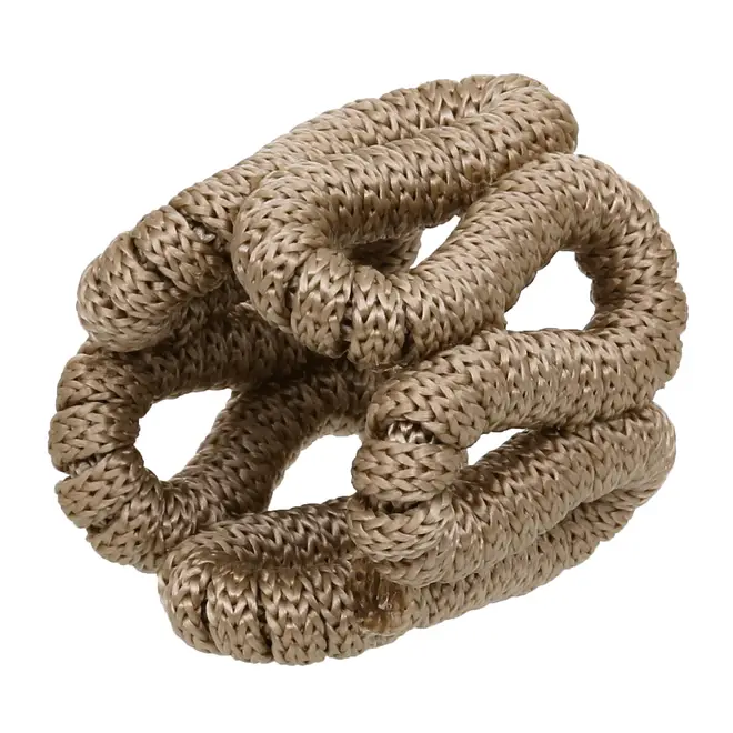 ARGOLA PARA GUARDANAPO CONJUNTO COM 2 PEÇAS ARABESCO - CAMELO - Foto 3