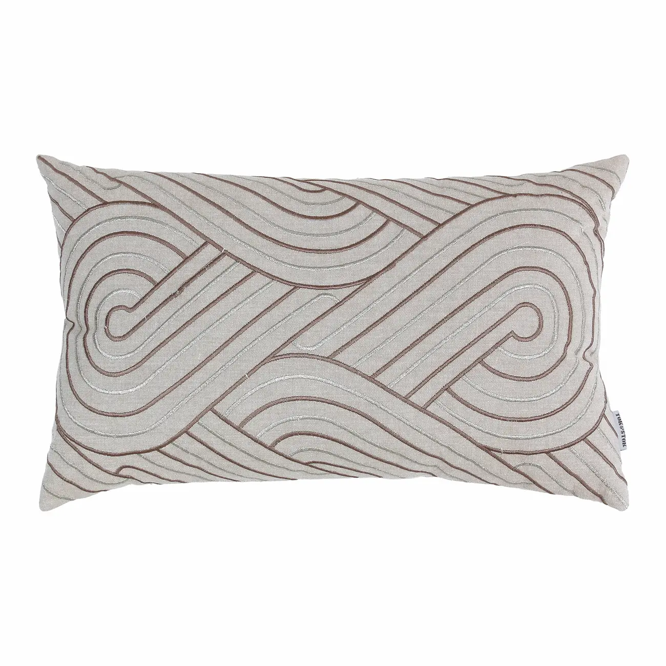 ALMOFADA 50 CM X 30 CM GILDED WAVE - NATURAL/DOURO - Foto 1