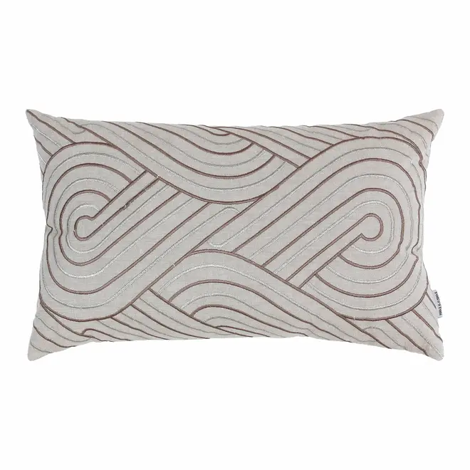 ALMOFADA 50 CM X 30 CM GILDED WAVE - NATURAL/DOURO - Foto 1