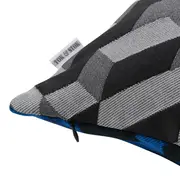 CAPA PARA ALMOFADA 45 CM X 45 CM MAZE - KONKRET/AZUL COBALTO - Foto 4
