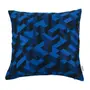 CAPA PARA ALMOFADA 45 CM X 45 CM MAZE - KONKRET/AZUL COBALTO - Foto 2