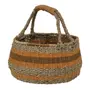 CESTO 32 CM X 30 CM X 30 CM ENTREMEADO - FIBRA CLARA/CANELA DO CEILÃO - Foto 3