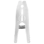 PRENDEDOR CONJUNTO COM 12 PEÇAS TWIG - BRANCO TRANSLUCIDO - Foto 2