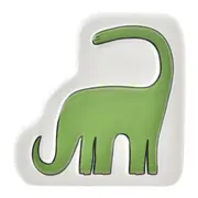 COFRE BENTOSSAURO BRONTO - BRANCO/VERDE - Foto 1